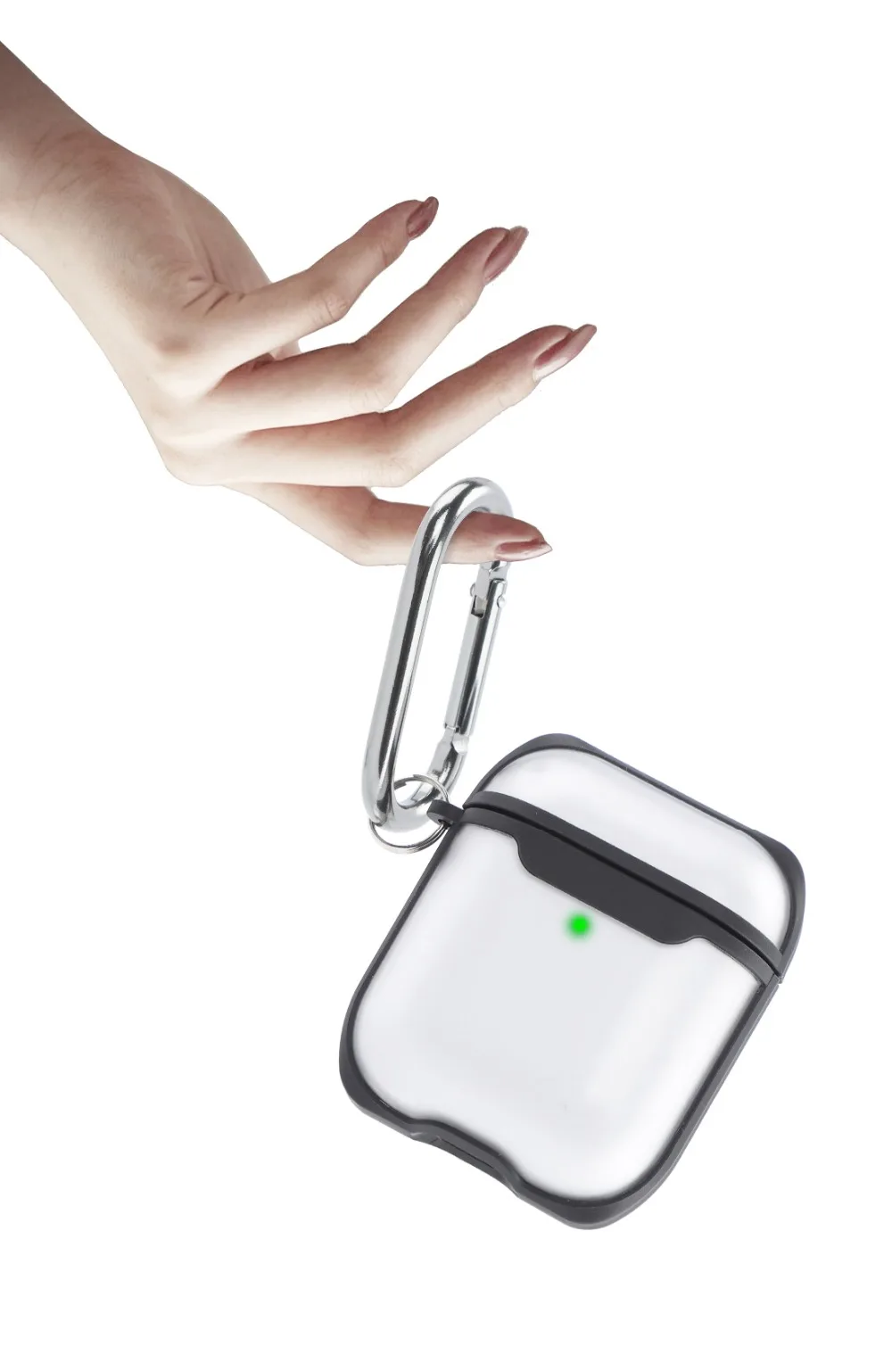 Прозрачный матовый чехол для AirPods, прозрачный чехол для Apple Airpods, 2 чехла, коробка для наушников, аксессуары, сумка, беспроводной Bluetooth, чехол для наушников