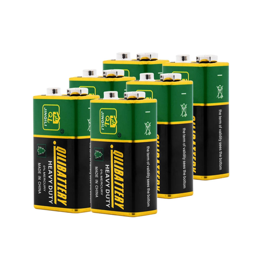 

6PCS 6F22 PPP3 6LR61 9V Battery safe batteries Industrial use Super Heavy Duty Dry Lithium Batteries For Radio Alarm Toy