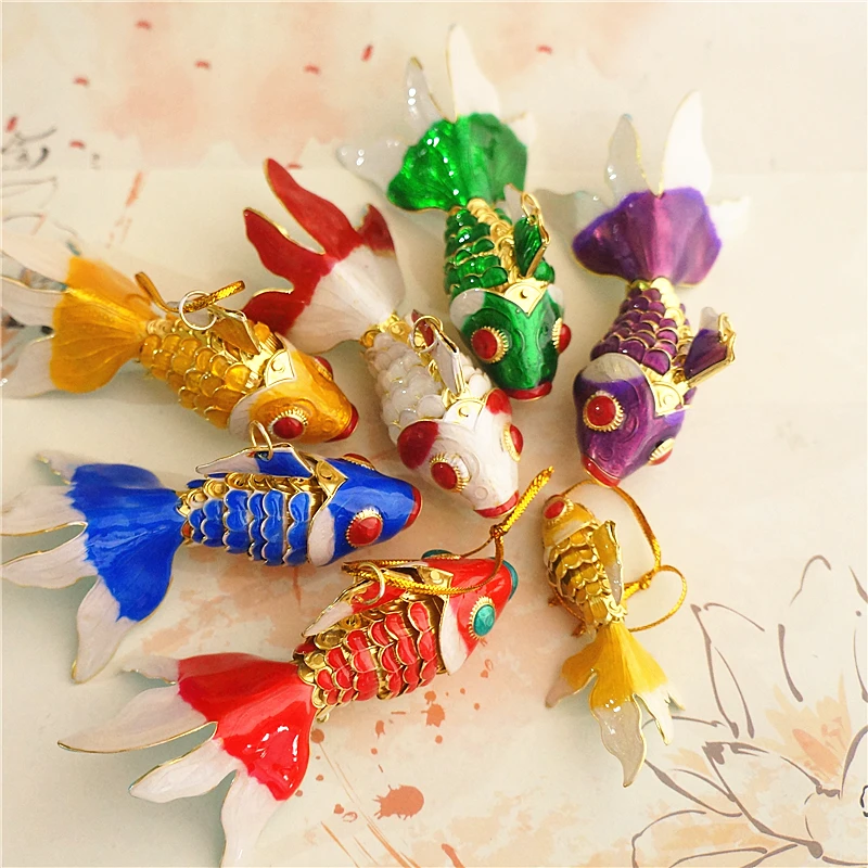 3 размера ручной Яркий качели фантазии счастливая брелок в форме рыбы китайская