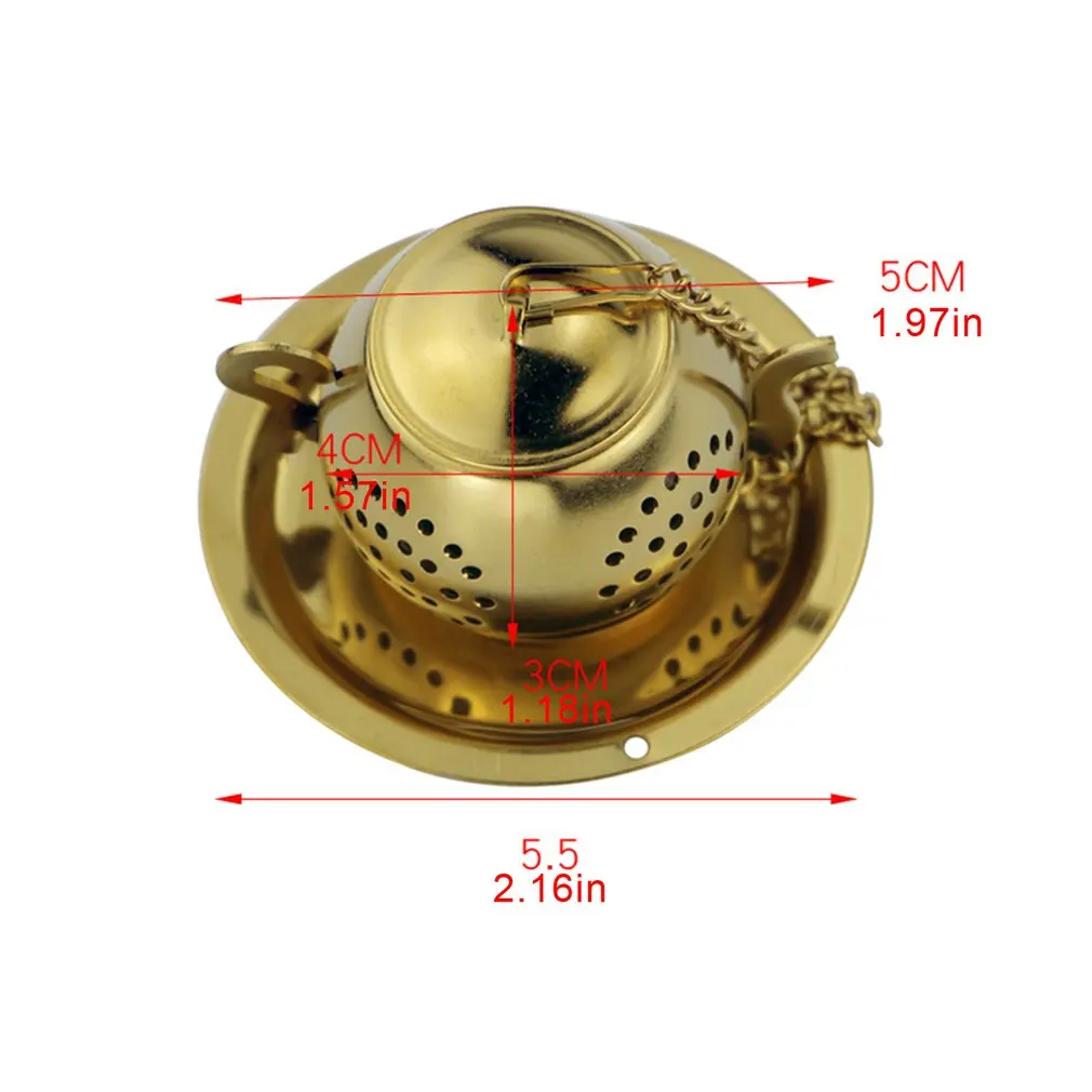 

304 Stainless Steel Tea Strainer Creative Tea Maker Gilded Teapot Shape Portable Coffee Flower Tea Filter