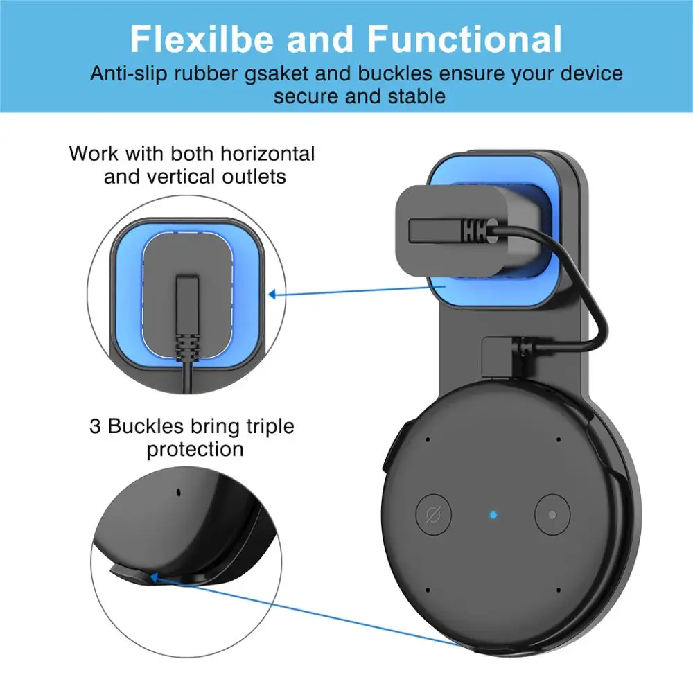 Настенный держатель для Amazon Echo Input Socket Bracket энергосберегающие аксессуары спальни