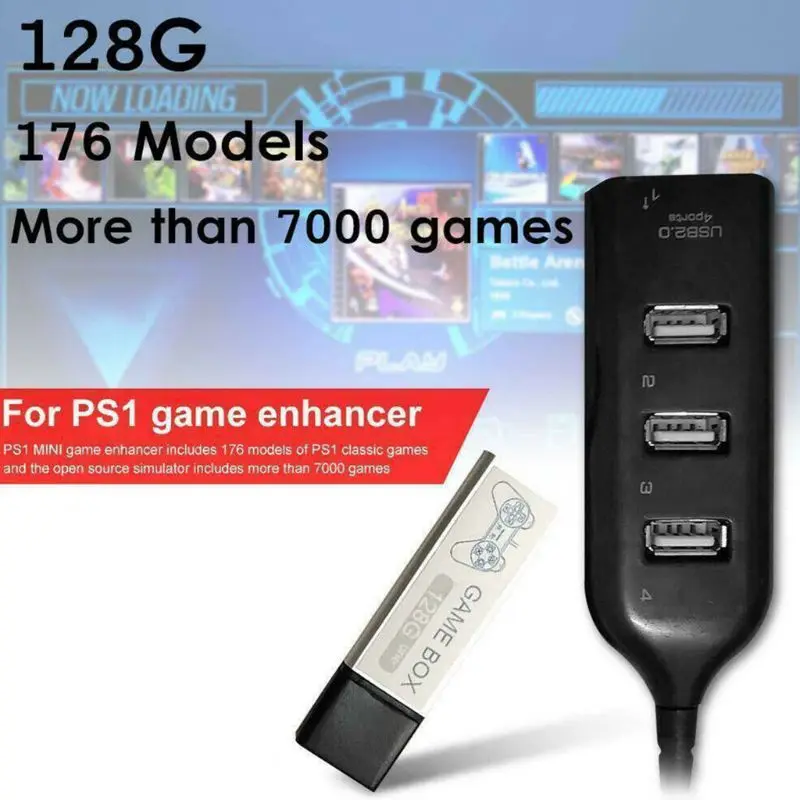 

Children 128G Playing 7000 Games Game Enhancer Extended 176 Models For PS1 MINI