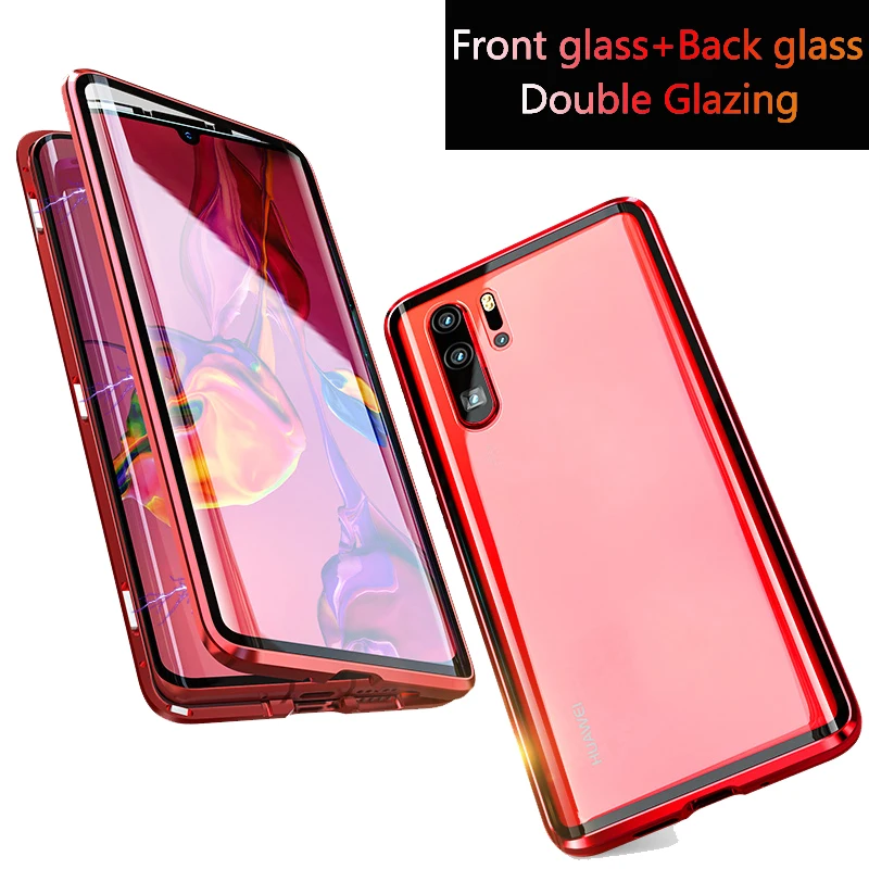 Магнитный чехол для huawei P30 P20 Pro Lite P Smart 2019 mate 20 Honor 10 передняя задняя двойная крышка