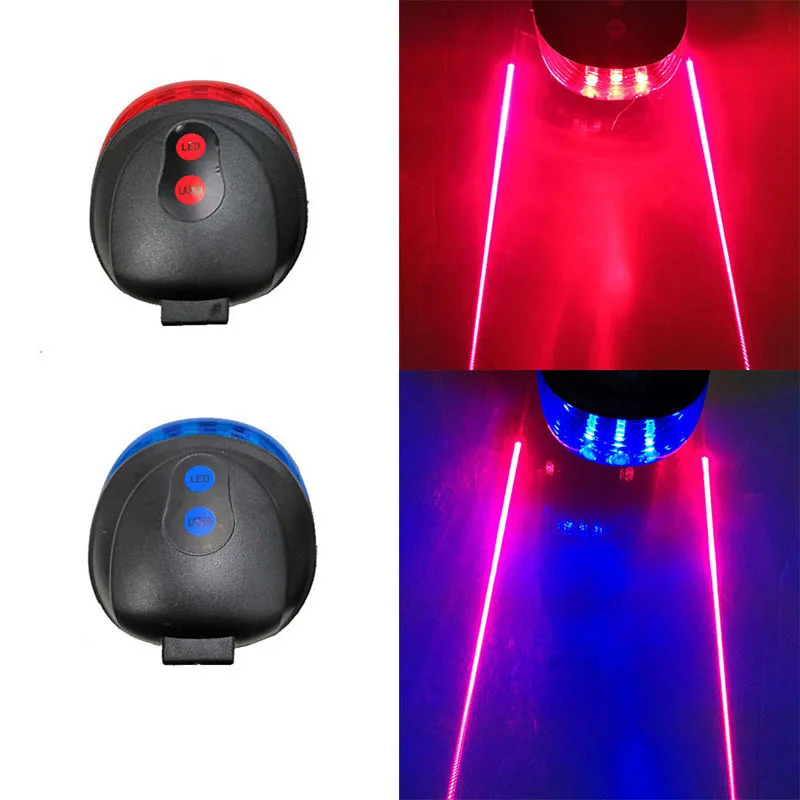 5LED + 2 лазерных велосипедных фонаря безопасности BikeTail свет MTB Bycicle задний лампы