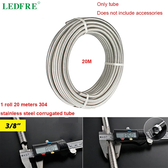 Гофрированный Шланг трубка нержавейка 8мм сантехника гофрированная ...