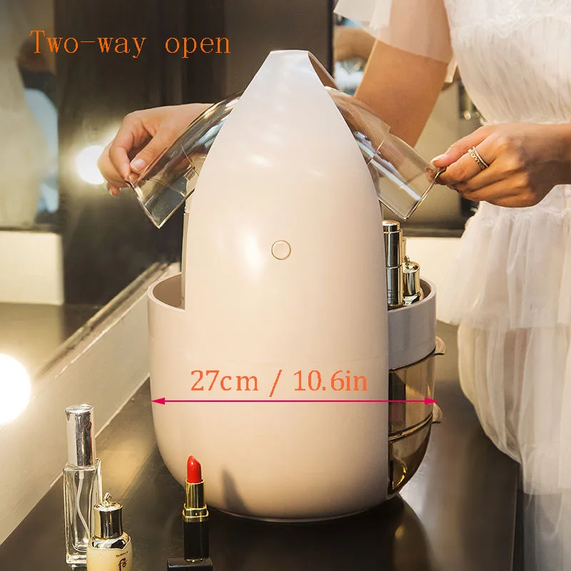 Органайзер для косметики в ванную комнату двойная дверь большом акриловом ящике