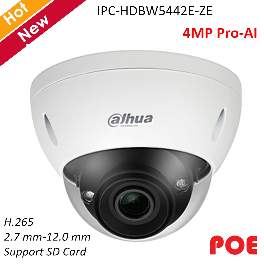 IP камера Dahua Pro AI 4 МП с тройным потоком 2 7 12 0 мм|Камеры видеонаблюдения| |