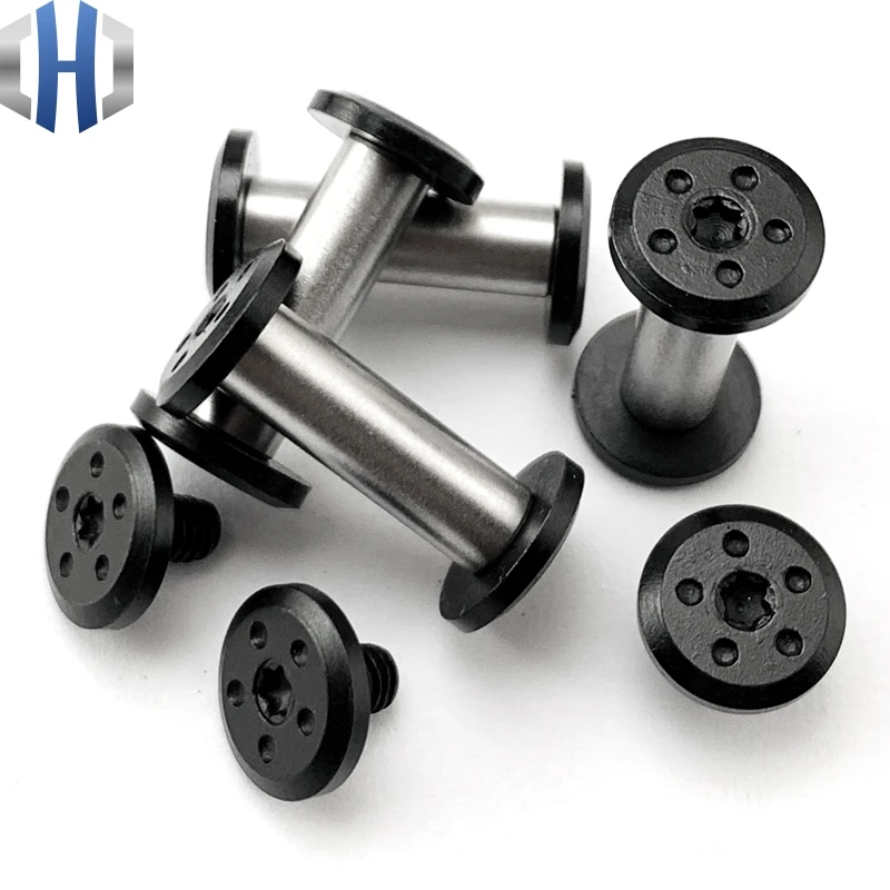 

Making Tool Holder Screw Pair Lock Nut Screw Head Flower Cutter Rivet Folding Knife Spindle Screw 2pcs