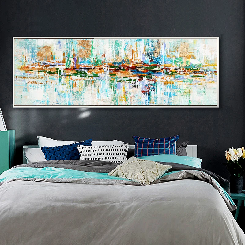 Настенная декоративная живопись абстрактное искусство картина маслом на холсте
