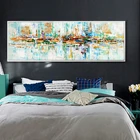 Настенная декоративная абстрактная живопись маслом на холсте плакаты и принты Настенная картина на стену комнаты Декор без рамки