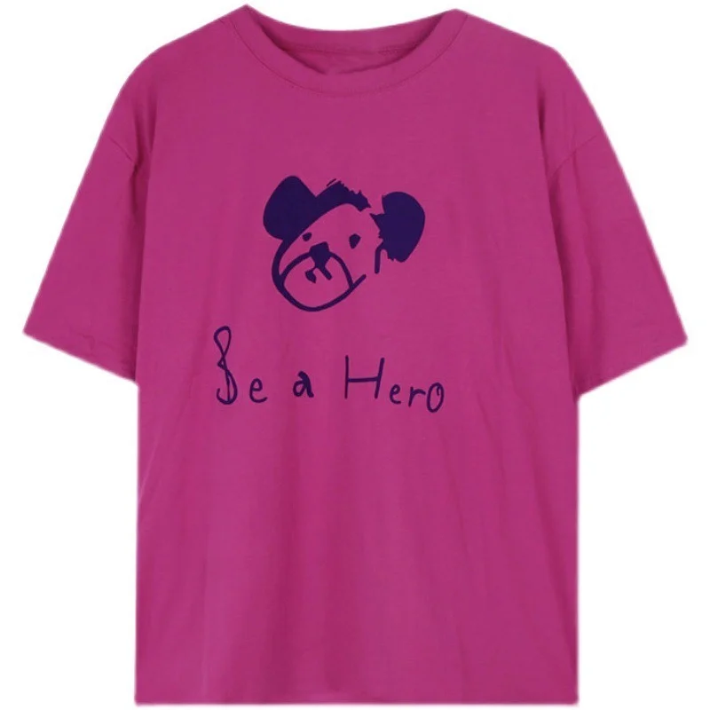 

Couple Cartoon Anime Print Short Sleeve Graphic T-Shirts Y2K Tops Women Summer Korean Fashion Short Crop Top Harajuku Aesthetic