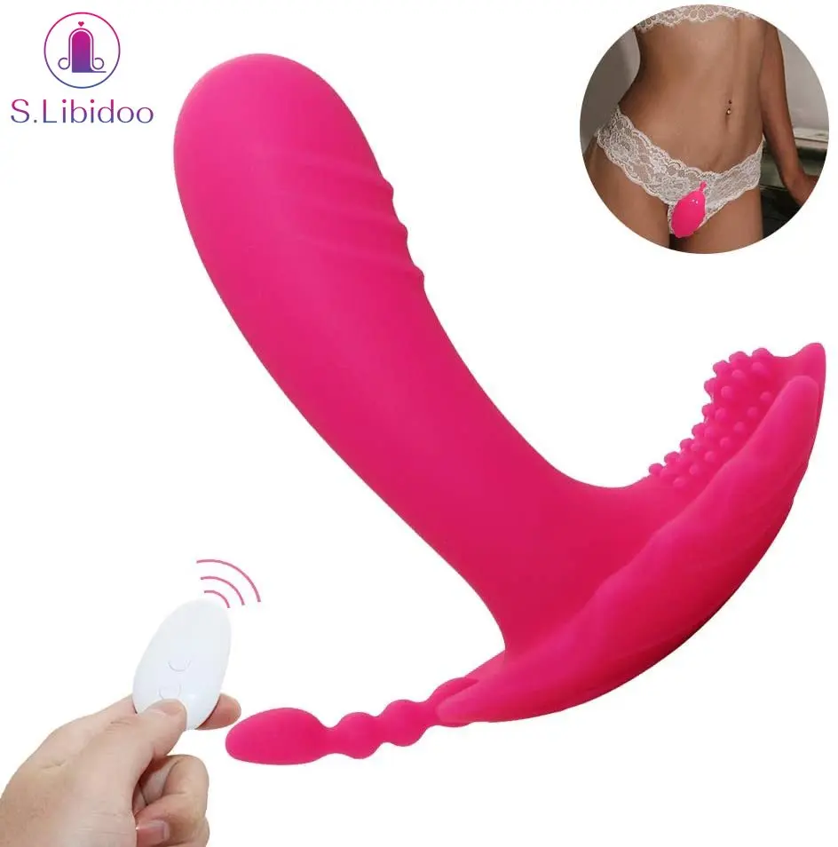 Носимые трусики фаллоимитатор вибраторы беспроводной пульт дистанционного