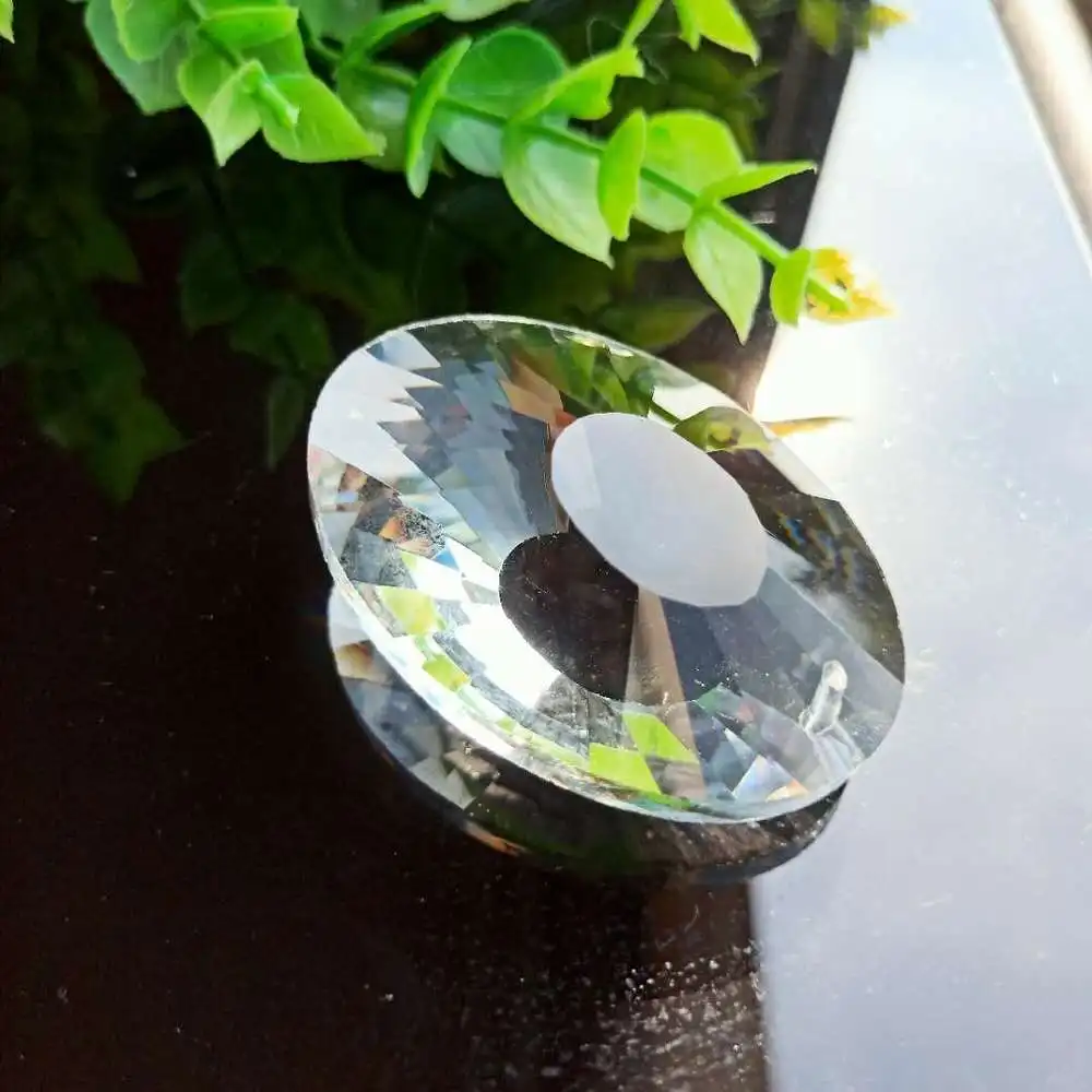 K9 50mm Clear Bird's Nest Glass Crystal Pendants Suncatcher Chandelier Crystals Prisms Hanging Ornament Decoration Accessories | Лампы и
