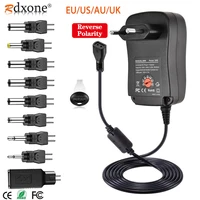 30w universal ac adapter reversible polarity multi voltage dc power supply with 9pcs adaptor tips compatible with 3v to 12v