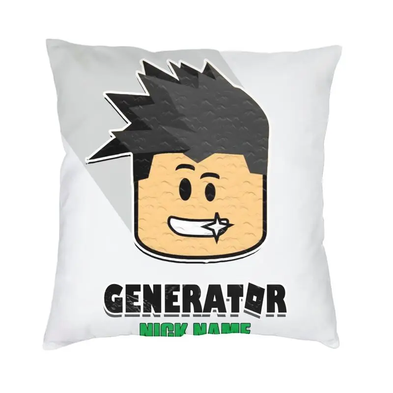 

Nickname Generator For Roblox Throw Pillow Case Sofa Cartoon Anime Game Modern Cushion Cover Velvet Pillowcase