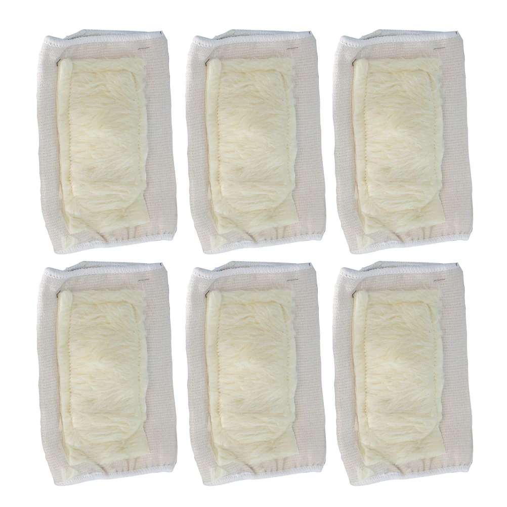 

3 комплекта зимних защитных коленных чехлов, Длинные плотные коленные Чехлы (белые)