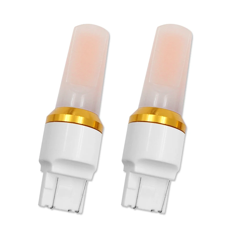 2 шт. в форме автомобиля сигнальный светильник светодиодный 7443 T20 COB W21 / 5 Вт