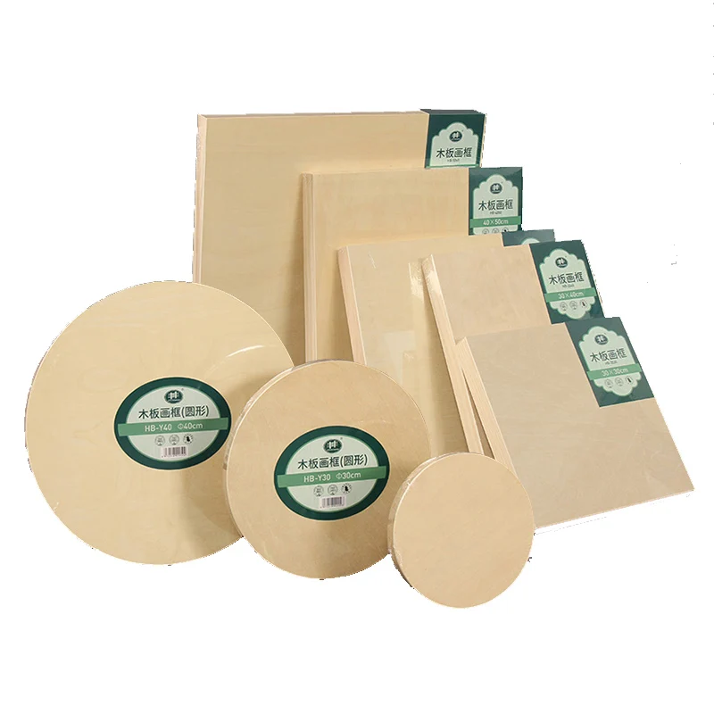 40x40 см деревянная доска набросок рисунок профессиональная утолщенная круглая