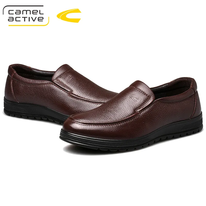 Camel Active New Business Dress Shoes Men's Genuine Leather Comfortable Men Loafers Cowhide Driving Soft Non-slip Casual | Обувь