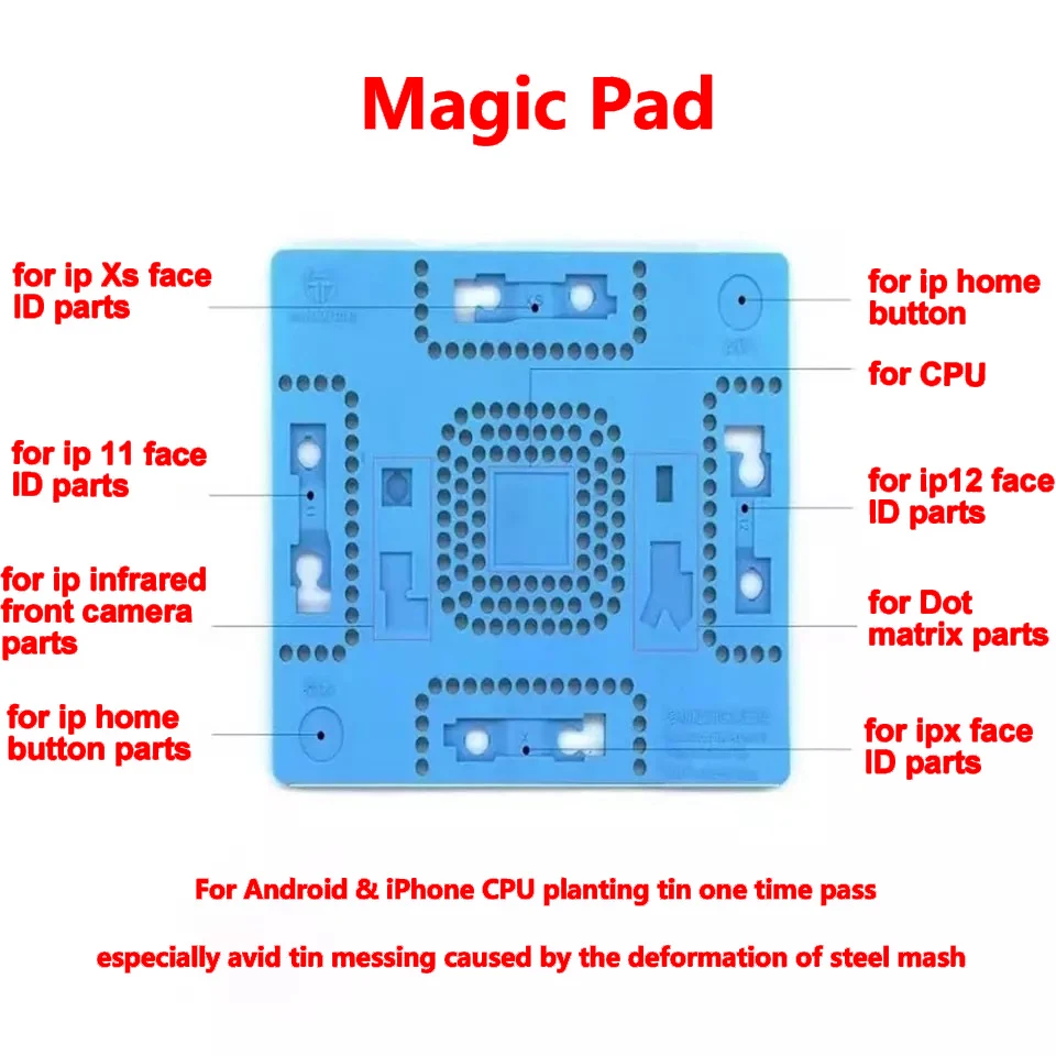 Оловянный точечный матричный проектор для ЦП Ремонтный силиконовый коврик