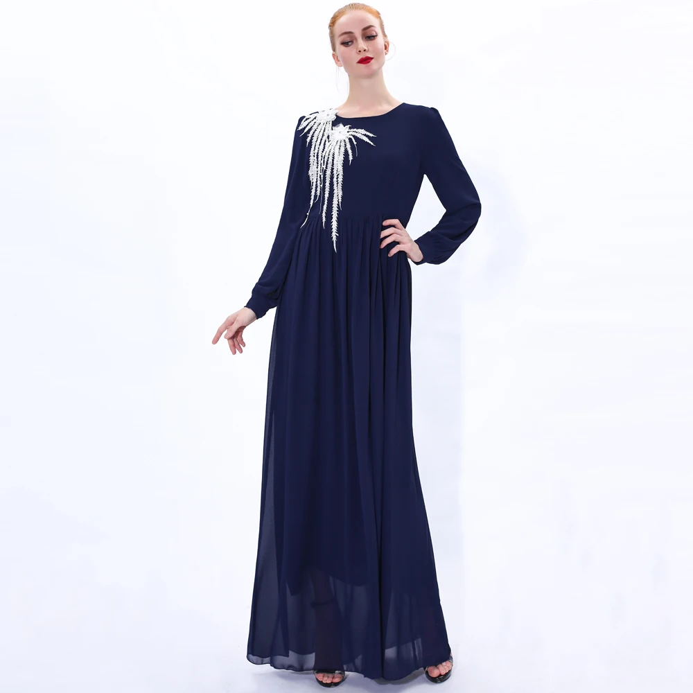 Турецкое мусульманское хиджаб платье абайя Caftan Islam одежда Кафтан Дубай ИД