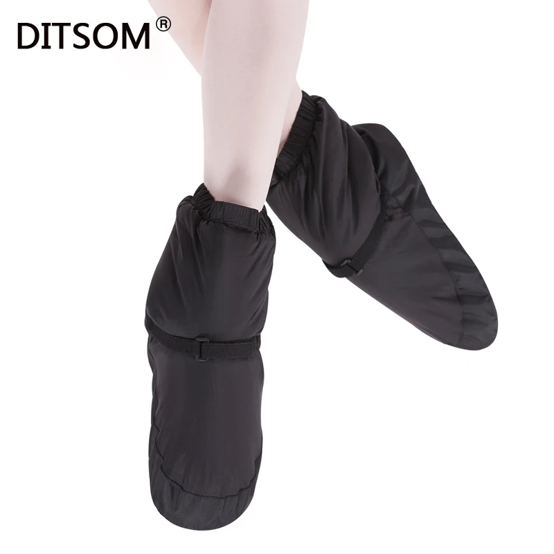 Elasta Bootie; теплые балетки для женщин; Танцевальная обувь; зимние теплые пуховые сапоги для женщин; Цвет фиолетовый, черный