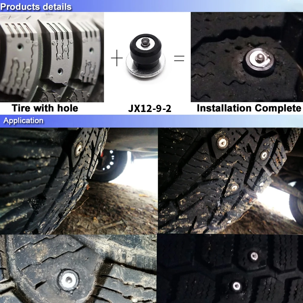 

9mm Snow Chains Stud Spikes for Car Tires Tire Cleats Studs Spike for Auto Truck SUV ATV Motorcycle Winter Protection 100-500pcs