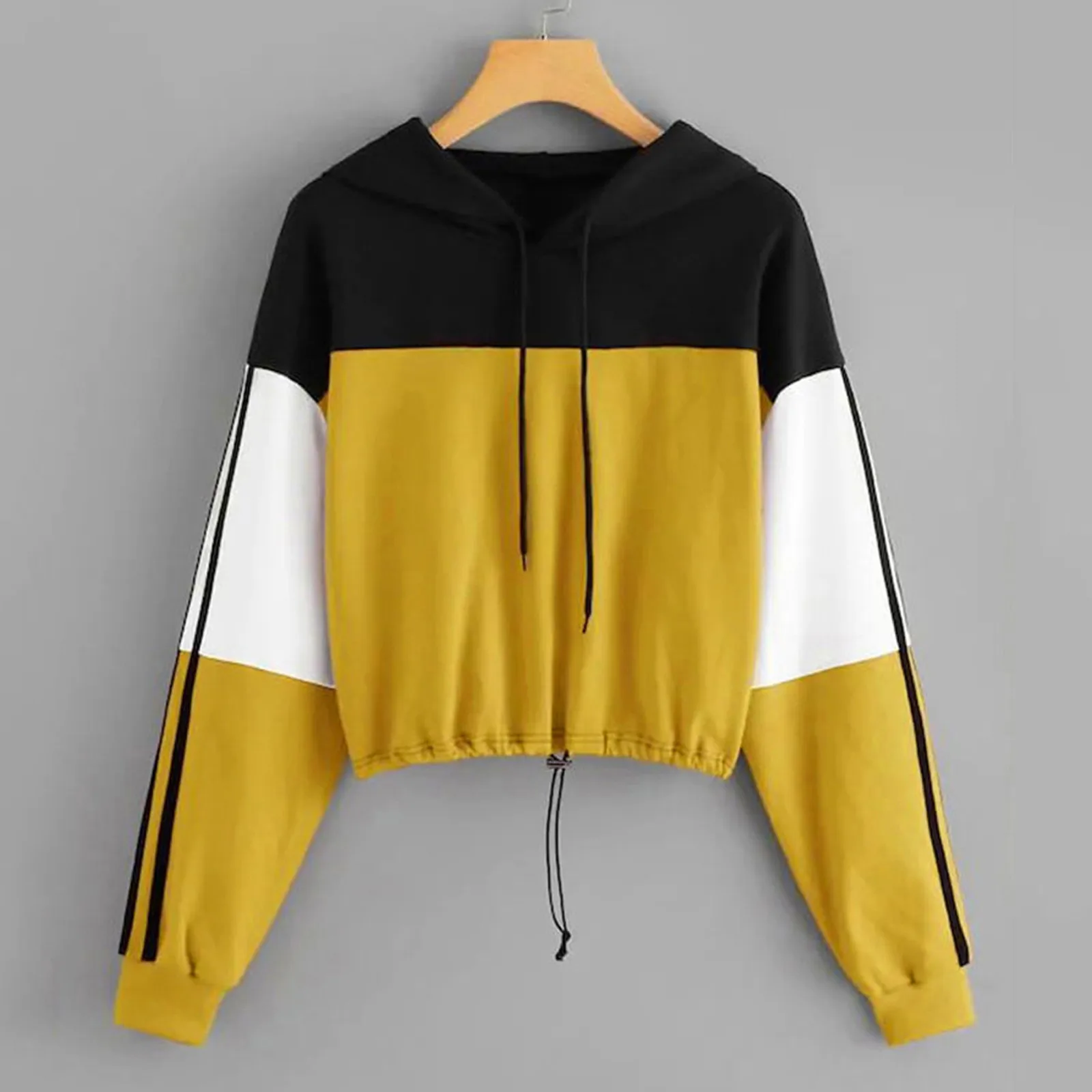 

Women Hoodies Long Sleeve Tie-Dye Print Sweatshirt Crop Top Hoodies Fashion Female Pullover Top Blouse Clothing sudaderas #40