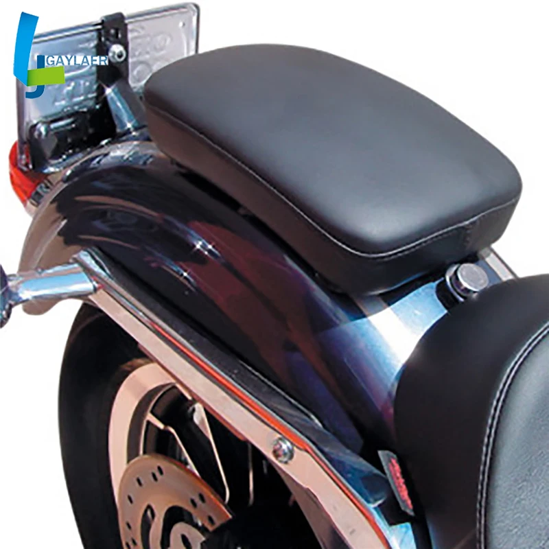 Заднее прямоугольное сиденье для пассажира мотоцикла 8 дюймов присоска Harley Cruiser