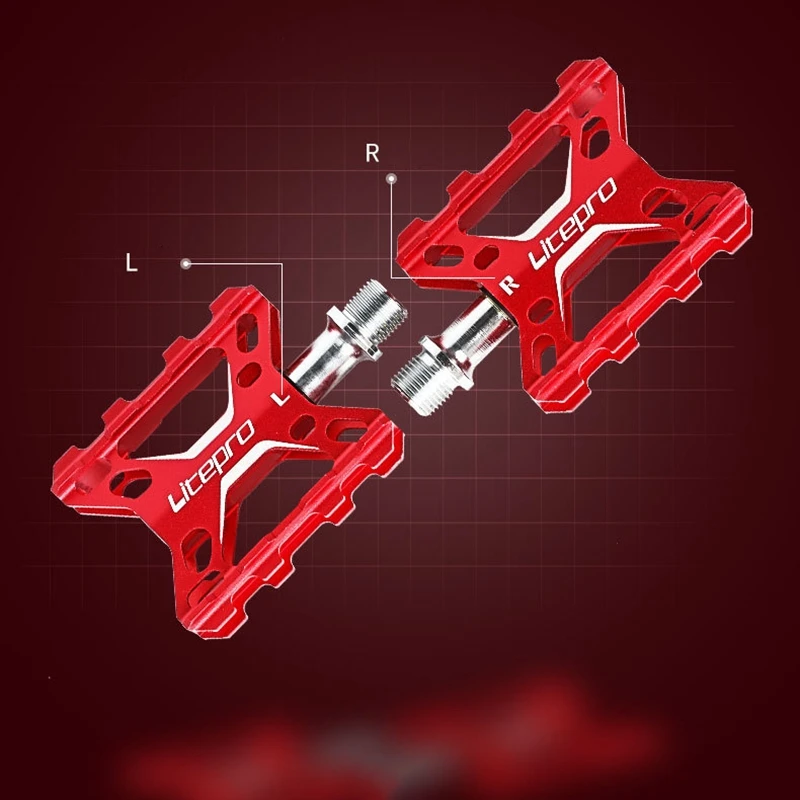 

Litepro Folding Bike Pedal Ultra Light Bicycle Pedals for Brompton MTB Road Bike BMX Gold