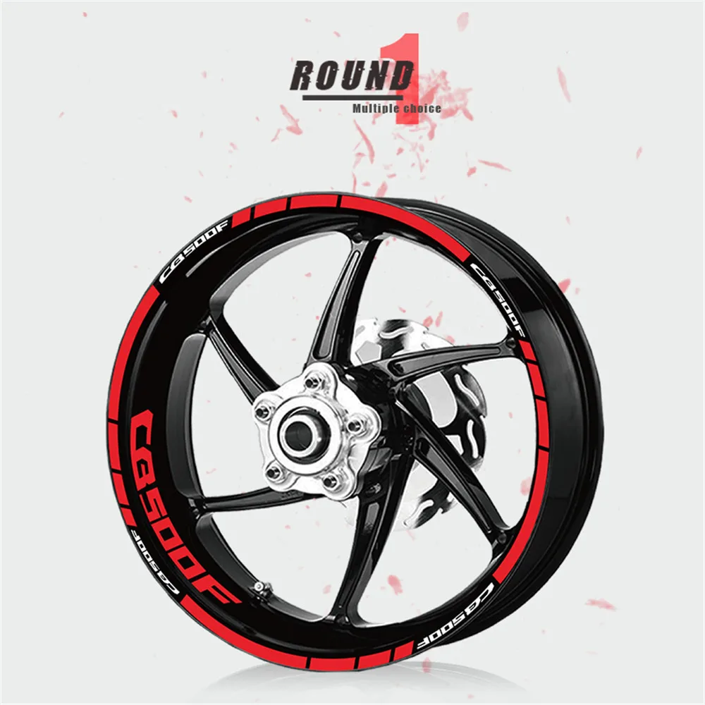 XT-LQ-cb500f-RED Наклейка на мотоцикл и аппликация концентратора светоотражающие декоративные аппликация шины полоса пленка для Honda cb500f cb 500f - Цвет: XT-LQ-cb500f-RED