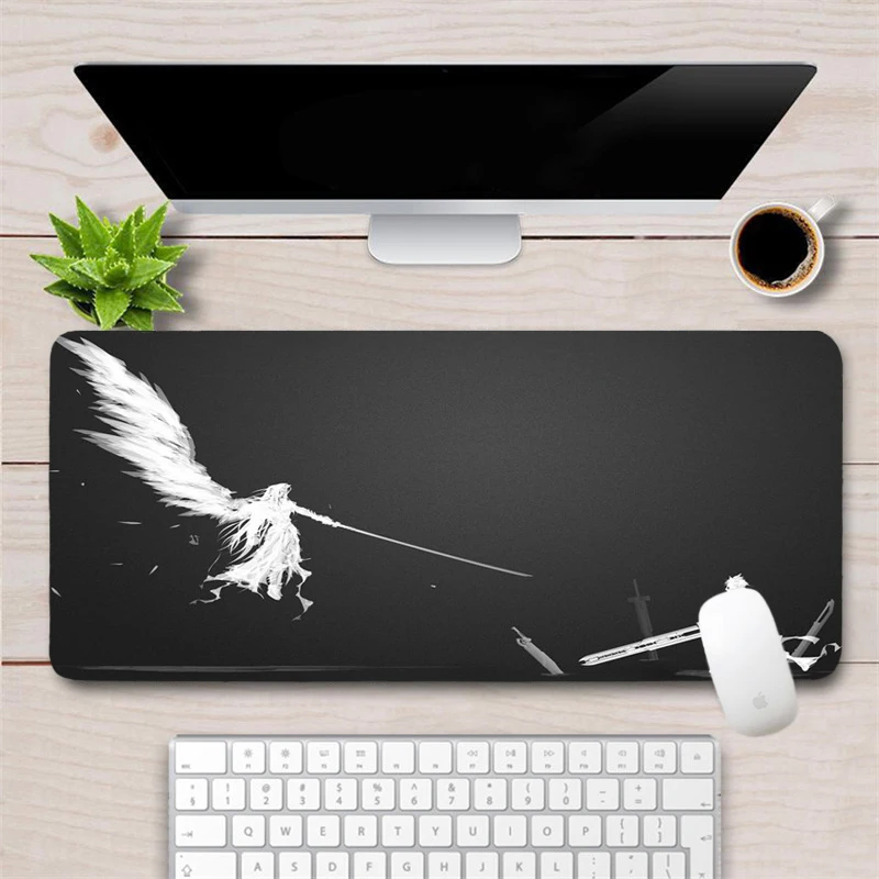 

Large Final Fantasy Gaming Mouse Pad Gamer XXL Computer Keyboard Pad Locking Edge Durable MousePad Laptop Notebook Desk Mat