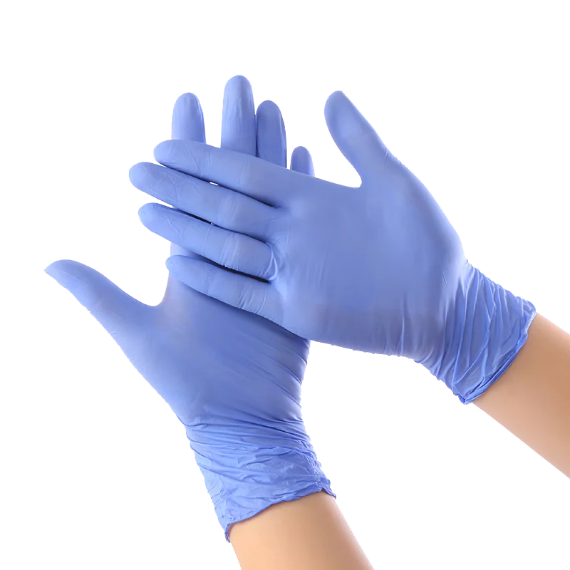 Одноразовые нитриловые перчатки Нескользящие лабораторные резиновые для уборки
