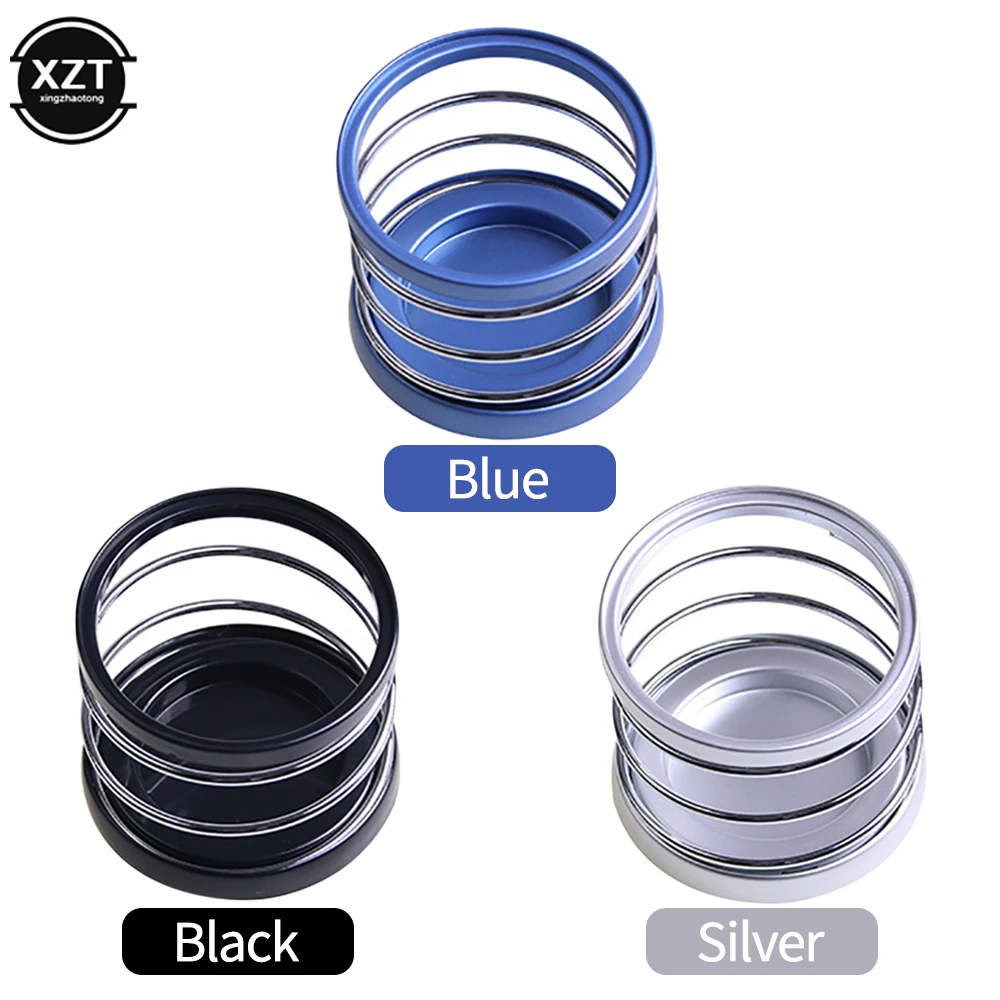 Автомобильный держатель для напитков с пружиной, органайзер для хранения телефонов, портативный универсальный аксессуар для интерьера автомобиля высокого качества.