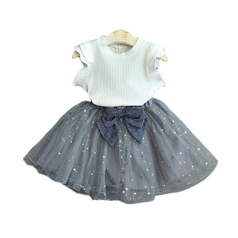 

Girl Sets Summer Short-sleeved T-shirt Fluffy Skirt Two-piece Children's Clothes Kids Clothing for Girls Kids Clothing Sets 2-6T