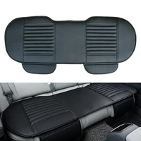 universal car back row rear seat cover protector breathable pu leather seat cushion pad mat 4 colors for auto chair cushion