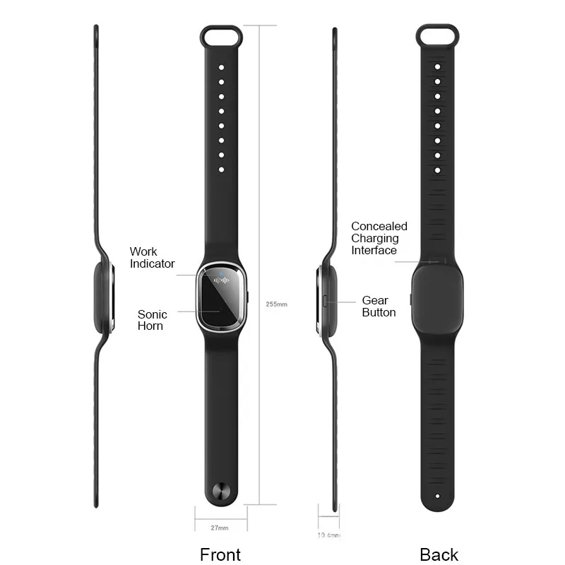 Новый Умный ультразвуковой браслет от комаров usb зарядка анти москитный детский