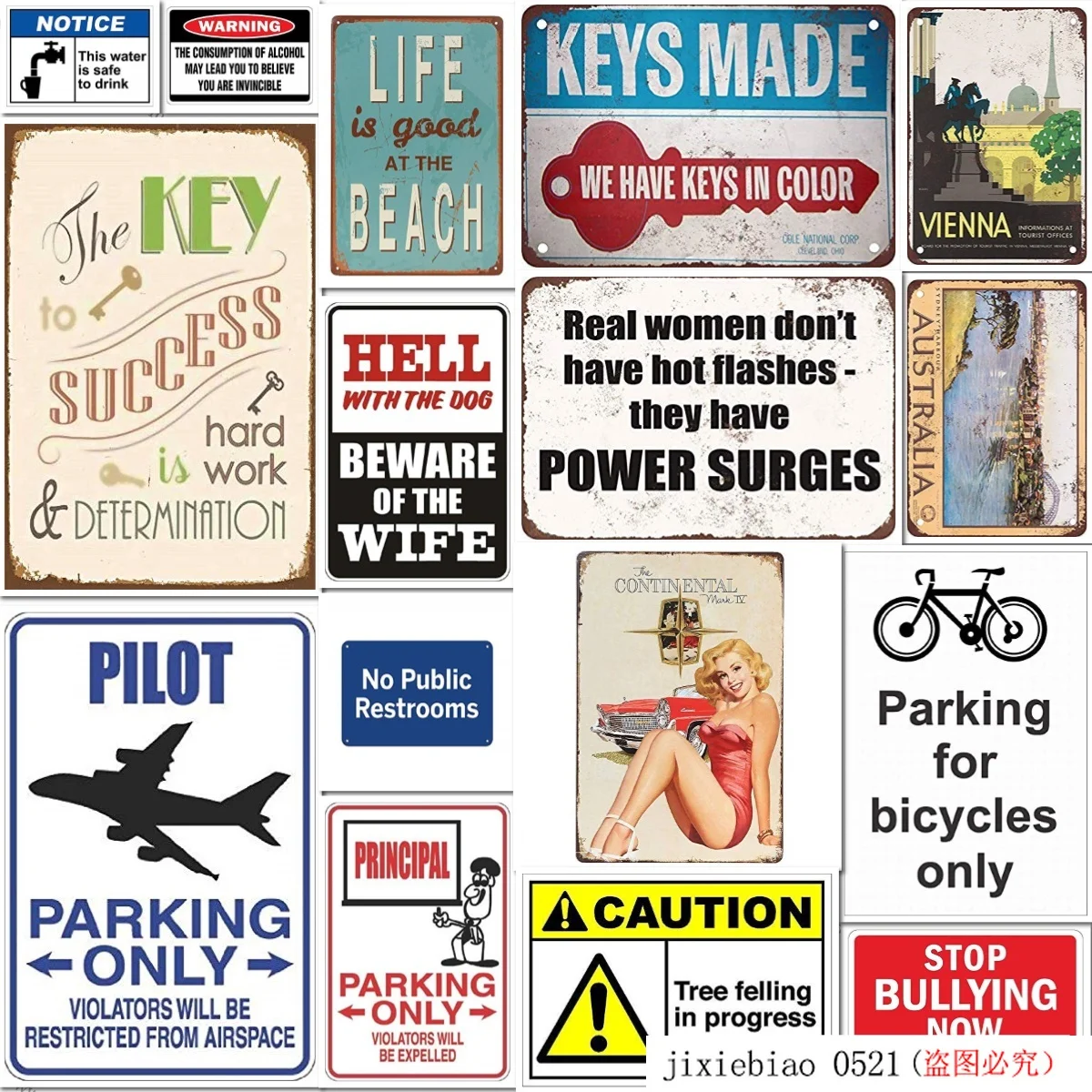 Оловянная вывеска алюминиевая Венская Австрия наружное и настенное украшение 12x8