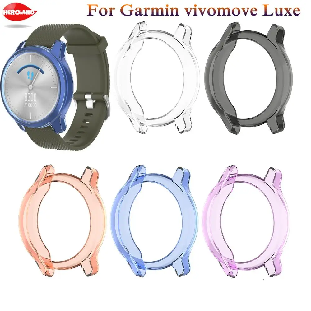

Fashion TPU Protector For Garmin vivomove Luxe Silicone Screen Protector Cover For Garmin vivomove style Case Smart watch access
