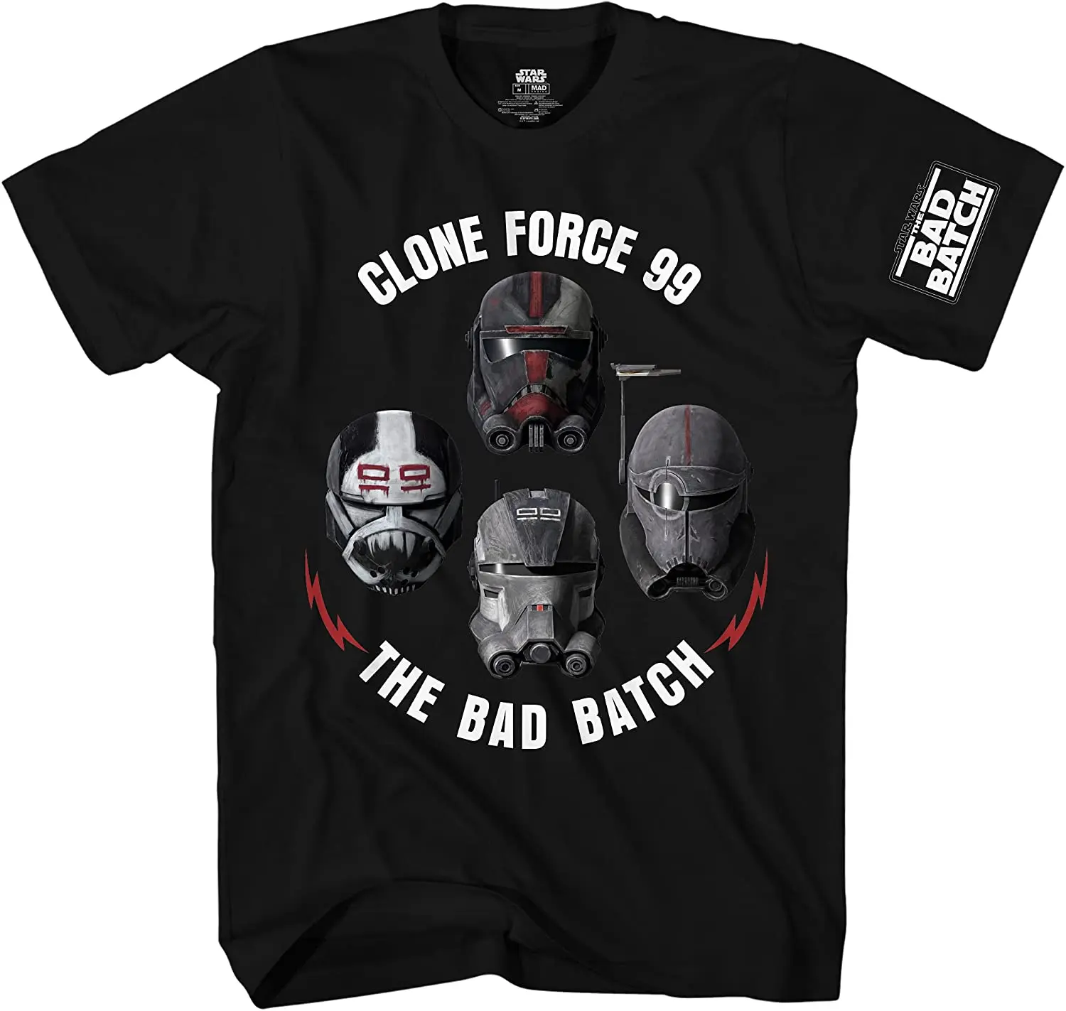 

STAR Bad Batch Clone Force 99 Crew Adult T-Shirt