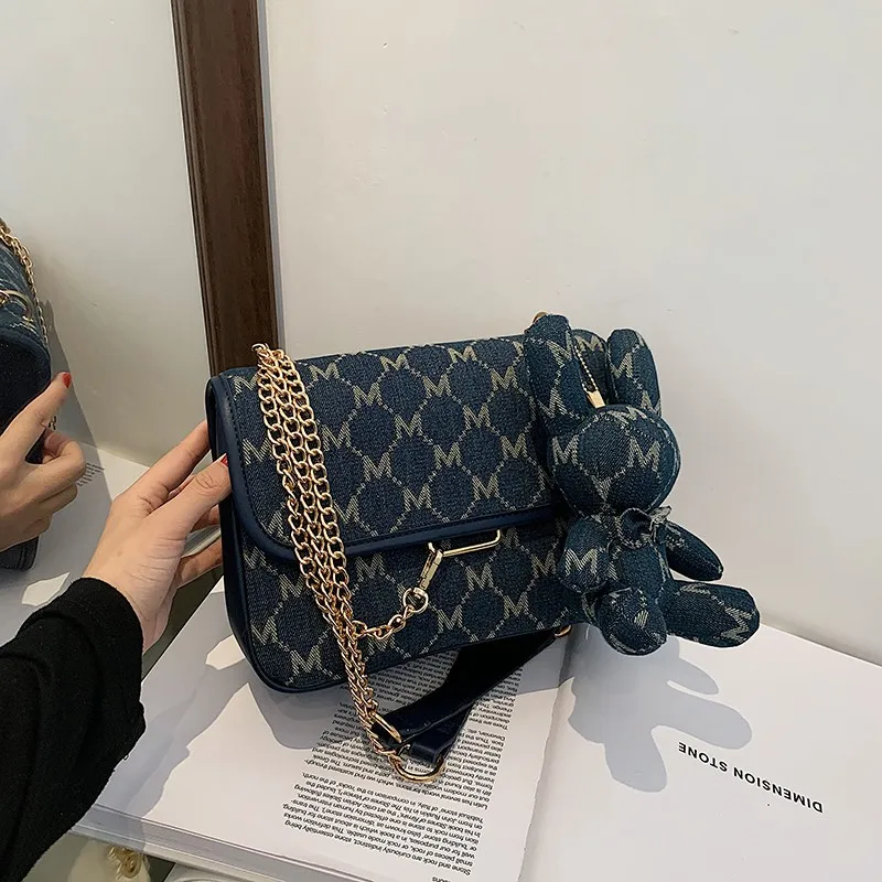 

Top Quality Luxury Brand 2021 New Fashion High-quality Printing All-match Shoulder Diagonal Small Square Bag Tote Bags for Women