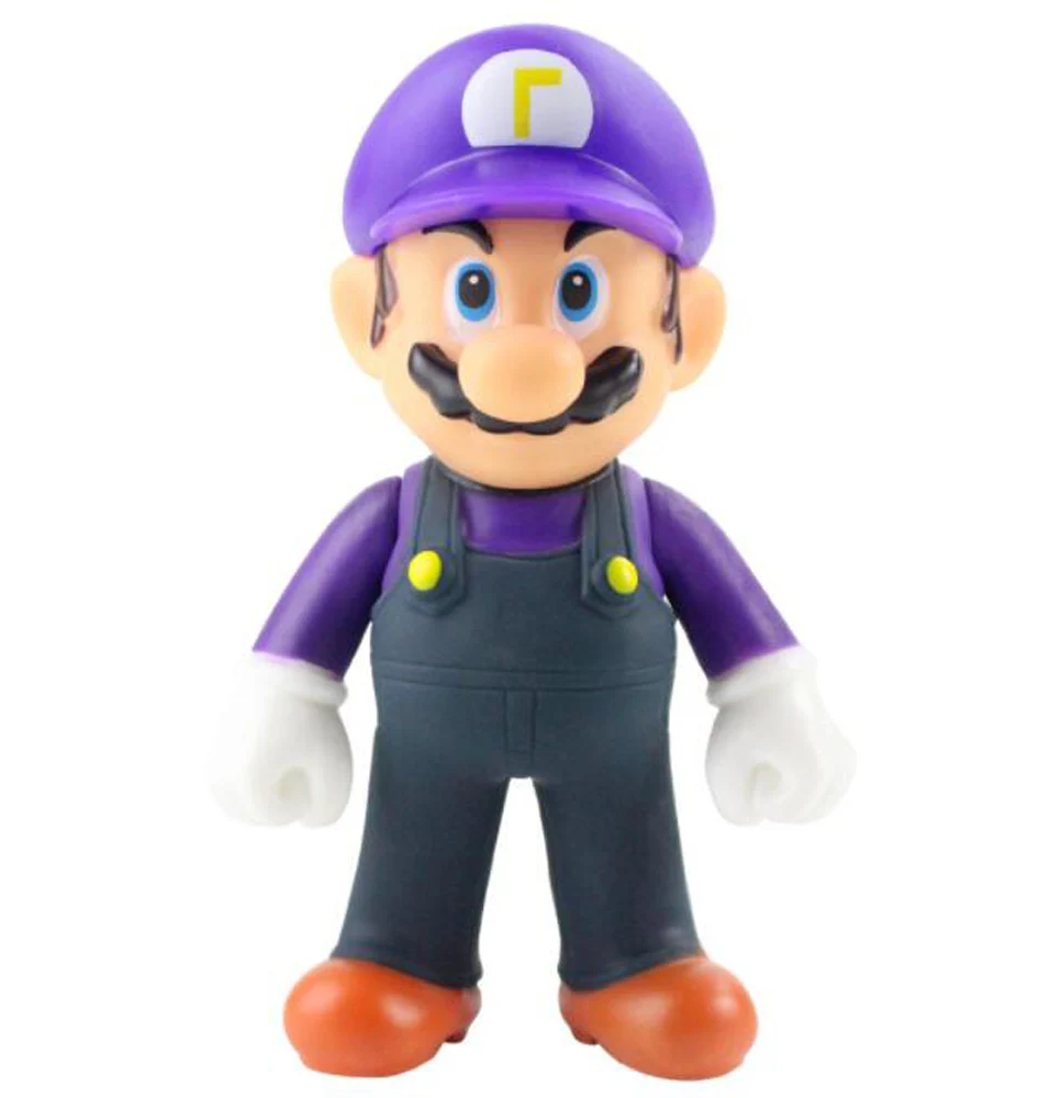 Waluigi Mario 10 шт./партия, милая 15 видов стилей фигурка Супер Марио, братья Одиссея, каппи Марио, Луиджи, валуиджи, Варио, 12,5 см, ПВХ модель, розничная - Цвет: Waluigi Mario