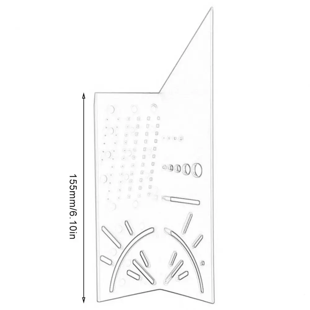 

Wood Working Scribe Ruler Gauge 3D Ruler Square Layout Miter 90 Degree Gauge Square Size Measure Tool