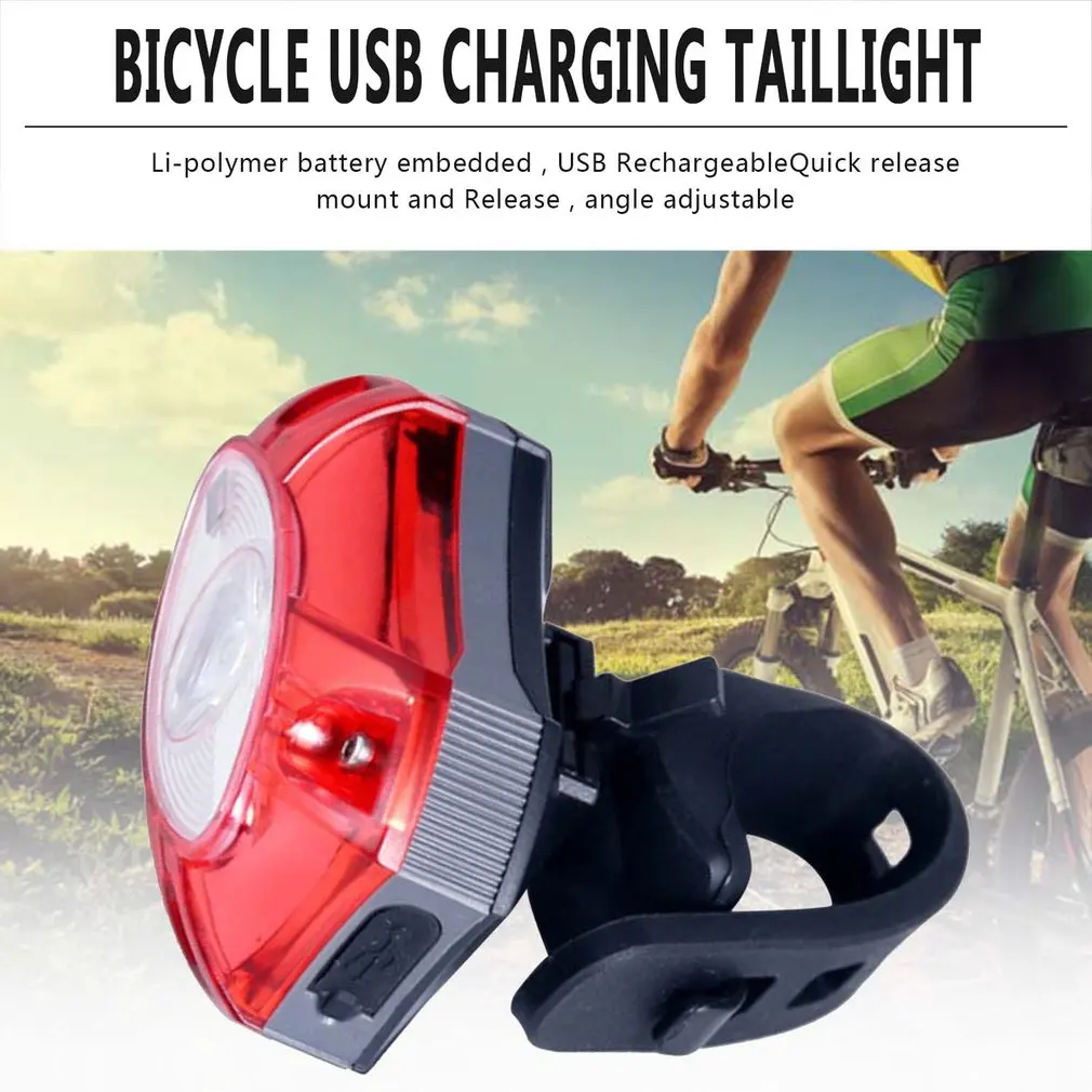 Стильный Новый Модный атмосферный Usb зарядный задний светильник велосипедный
