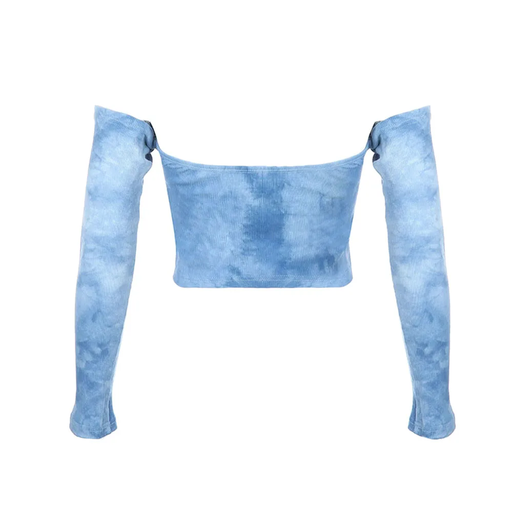 

Women Sexy Fashion Halter Tie Dye Print Crop Tops Summer Strap Ultra Short Open Navel Sexy T-shirt Casual Top Short Top