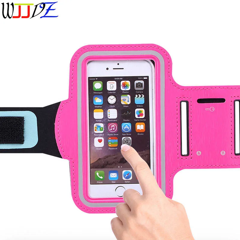 

Running bag Mobile phone arm bag sports men and women jogging fitness riding nylon wrist sport wallet Wjjdz
