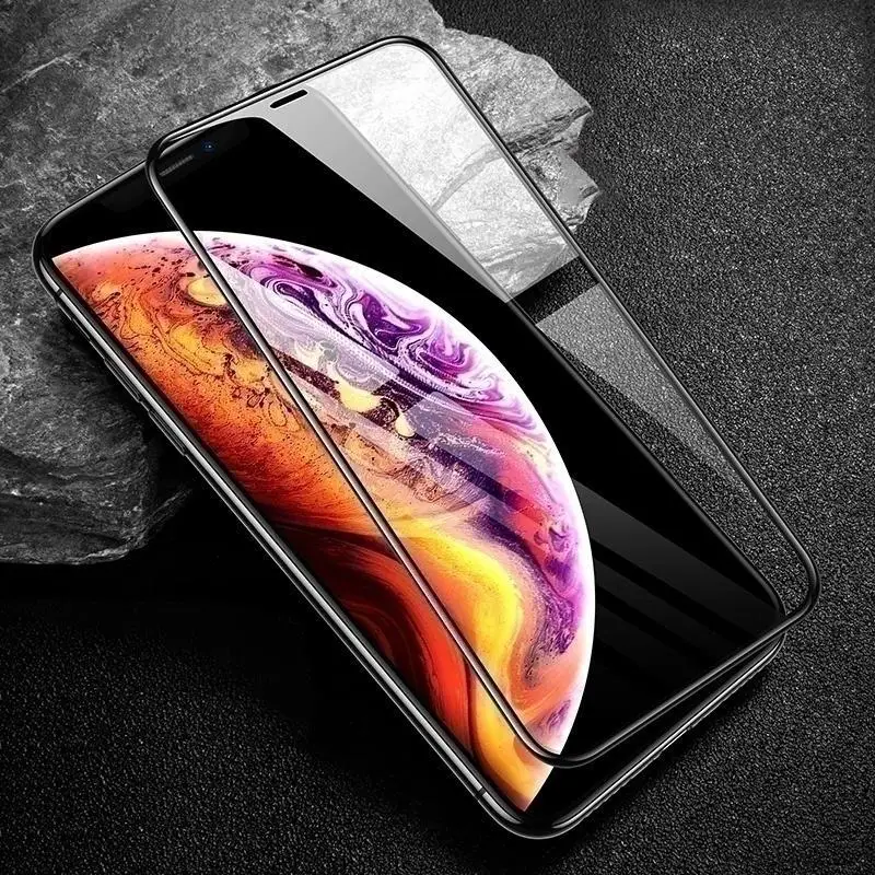 9H полное покрытие закаленное стекло для iphone 11 pro max защитная пленка | Мобильные