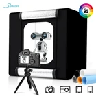 Световой короб для фотостудии, складной светодиодный приглушаемый светильник вой короб 40 см, 5500K, с 5 фотофонами