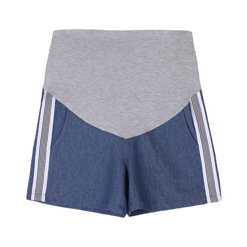 Брюки-Капри с боковыми полосками завышенной талией повседневные Летние Женские