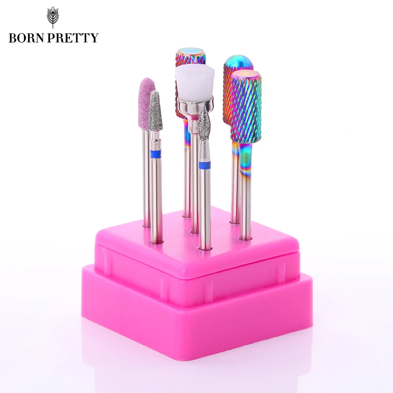 Набор многофункциональных фрез для ногтей 7 шт. удаления УФ-геля смешанные